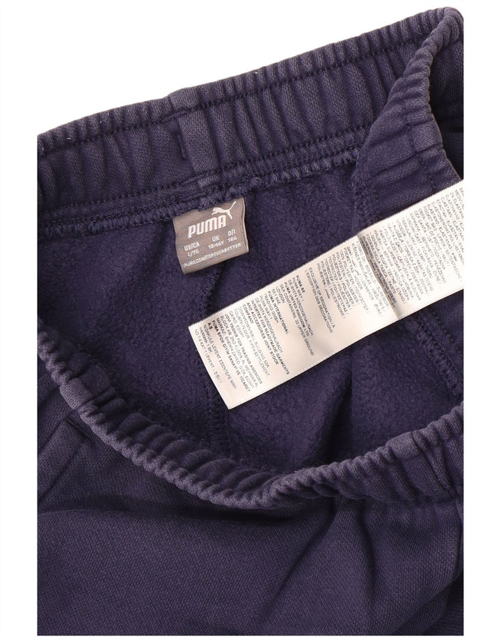 Puma Boys Grafisk træningsdragt Bukser Joggers 13-14 år Marineblå