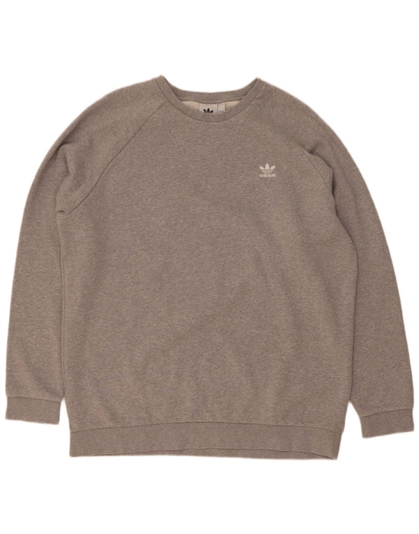 Adidas Herre Sweatshirt Jumper XL Grå Bomuld