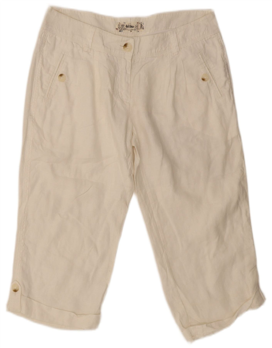 Fat Face Herre Capri Bukser UK 10 Small W32 L23 White