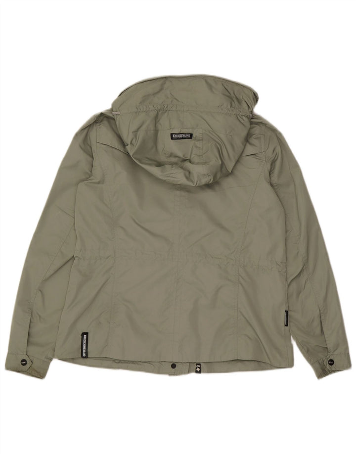 KHUJO Utility-jakke med hætte til kvinder UK 14 Medium Green Polyester