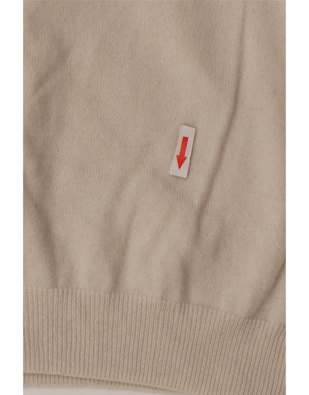 Massimo Dutti Dame Roll Neck Jumper Sweater UK 16 Stor Beige Uld
