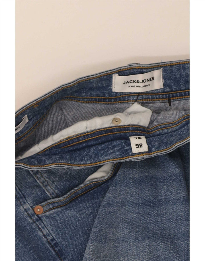 Jack & Jones Herre GLENN Slim Jeans W36 L34 Blå