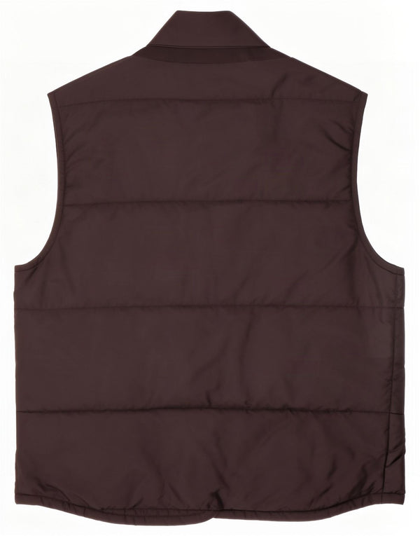 Geox Herre Respira Polstret Gilet UK 46 3XL Sort Nylon