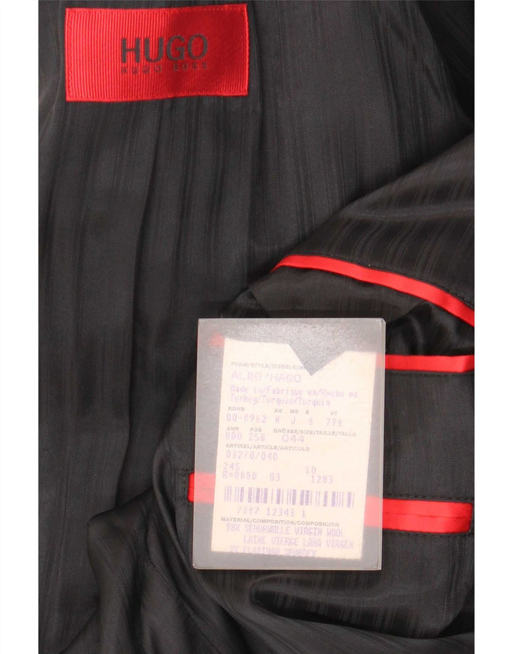 Hugo Boss Herre 3-knaps blazerjakke EU 44 XS Grå Virgin Wool