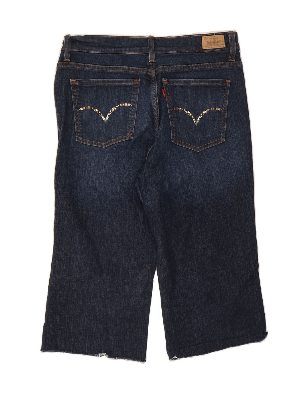 LEVI'S Womens 512 Bermuda Denim Shorts W30 Medium Navy Blue Vintage Levi's and Second-Hand Levi's from Messina Hembry 
