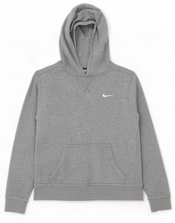 Nike Boys Hoodie Jumper 13-14 år XL Grå Flecked Bomuld