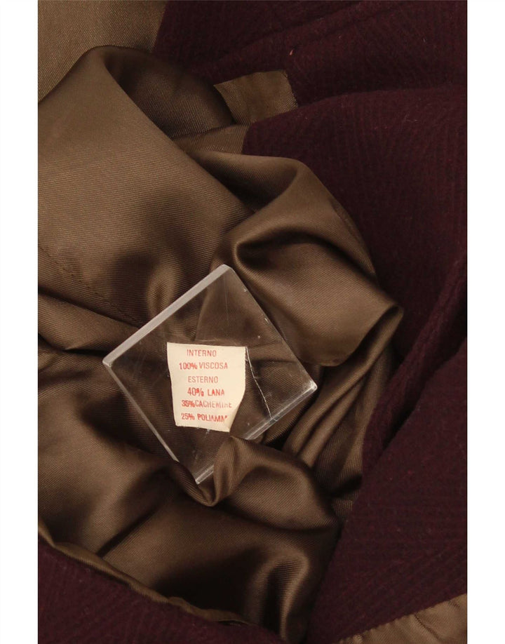 Wampum Herre 2-knaps blazerjakke UK 42 XL Burgundy Wool