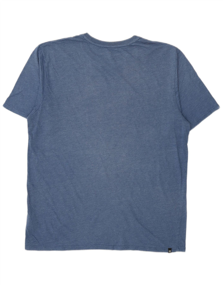 Billabong Herre Regular Fit Grafisk T-Shirt Top Lille Blå Bomuld