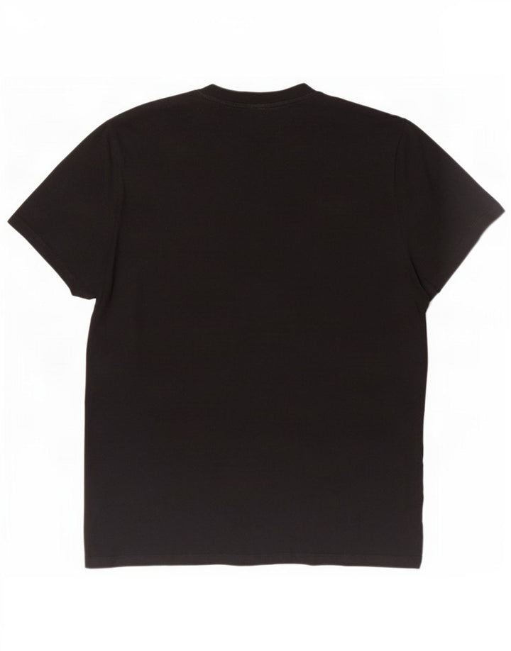 Umbro Herre Grafisk T-Shirt Top Stor Sort Bomuld