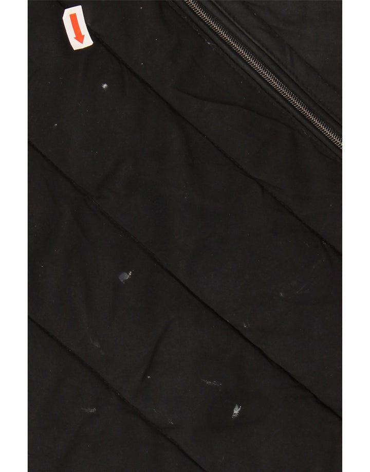 Michael Kors Dame Hætte Polstret Frakke UK 14 Medium Sort Polyester