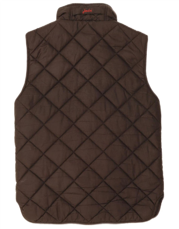 Joules Herre Quiltet Gilet UK 36 Small Black Polyester