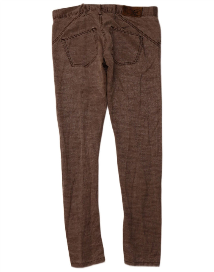 JUST CAVALLI Dame Slim Casual Bukser IT 40 Small W30 L30 Brun Bomuld