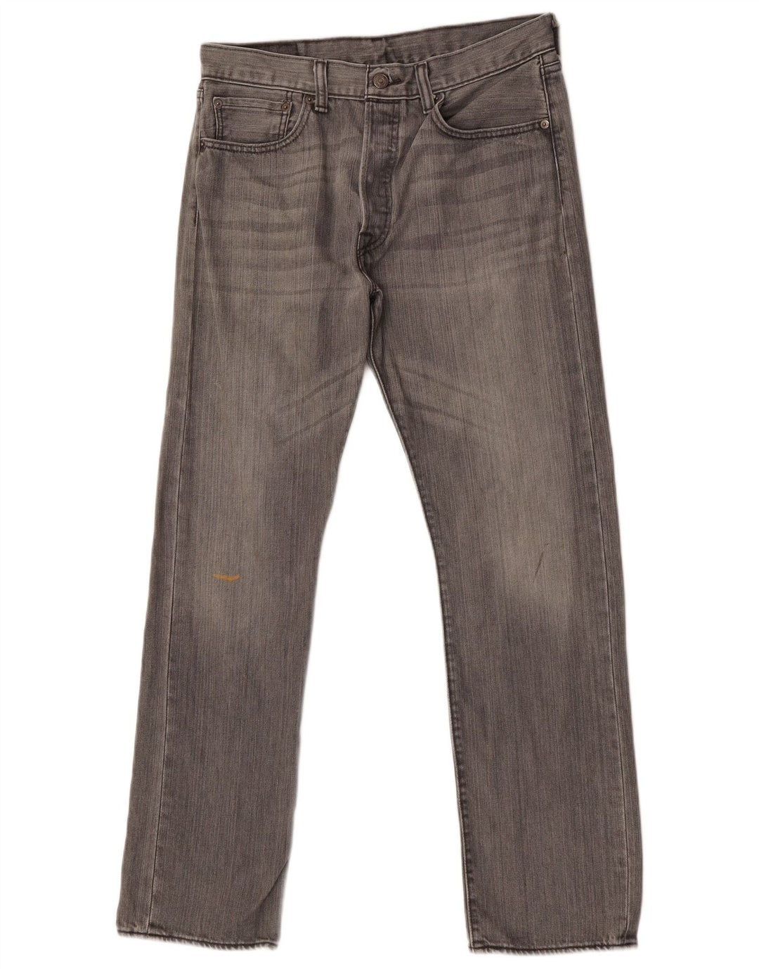 Levi's Herre 501 Straight Jeans W32 L30 Grå Bomuld