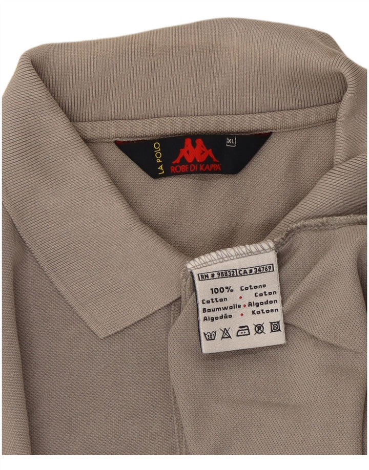 Kappa herre poloshirt XL grå bomuld