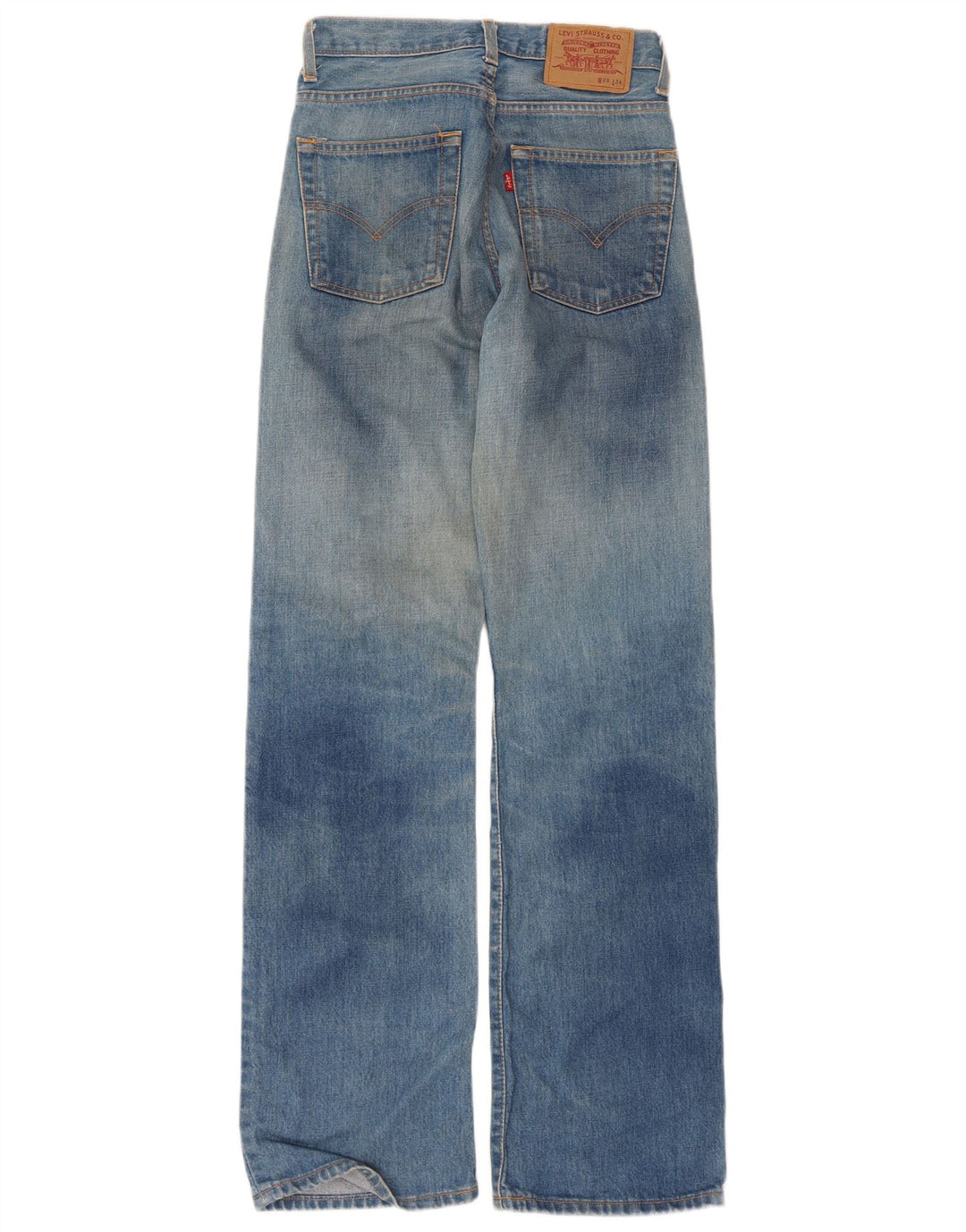 Levi's Herre Jeans med høj talje W28 L34 Blå Bomuld