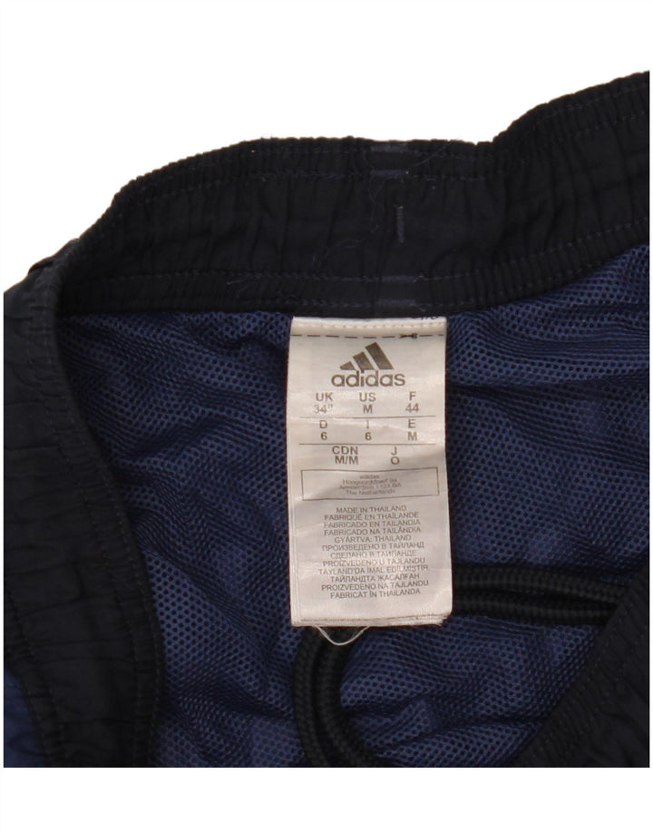 Adidas Herre grafiske sportsshorts store marineblå Colourblock Polyester
