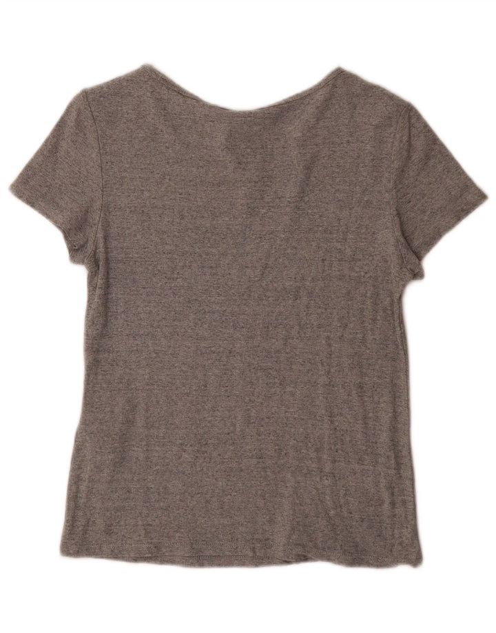 Levi's Dame T-Shirt Top UK 12 Medium Grey Flecked Bomuld