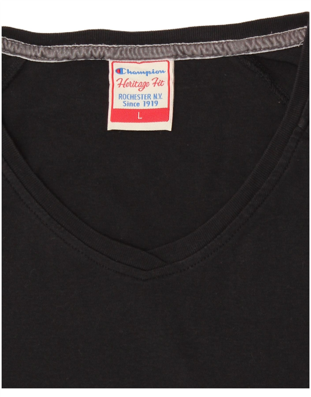 CHAMPION Womens Heritage Fit Top Langærmet UK 14 Large Black