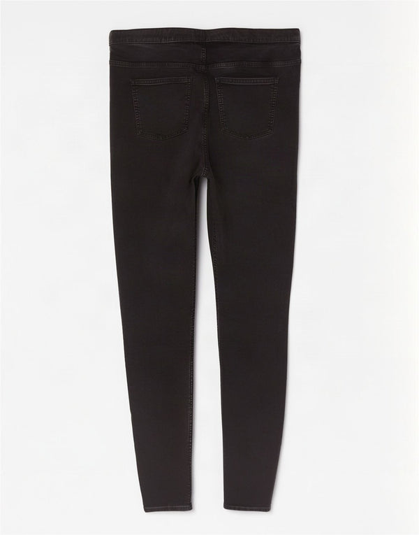 Marks & Spencer Dame Jegging Jeans UK 20 2XL W36 L26 Sort Bomuld