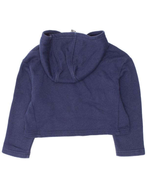 Adidas piger Crop grafisk hættetrøje 5-6 år marineblå bomuld