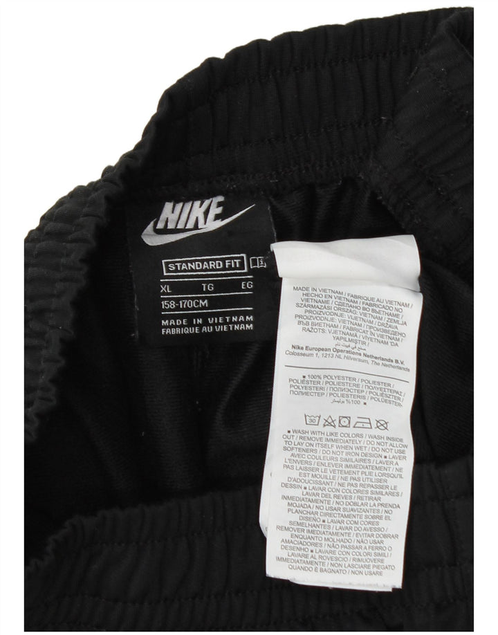 Nike drenge grafisk hel træningsdragt 13-14 år XL sort polyester