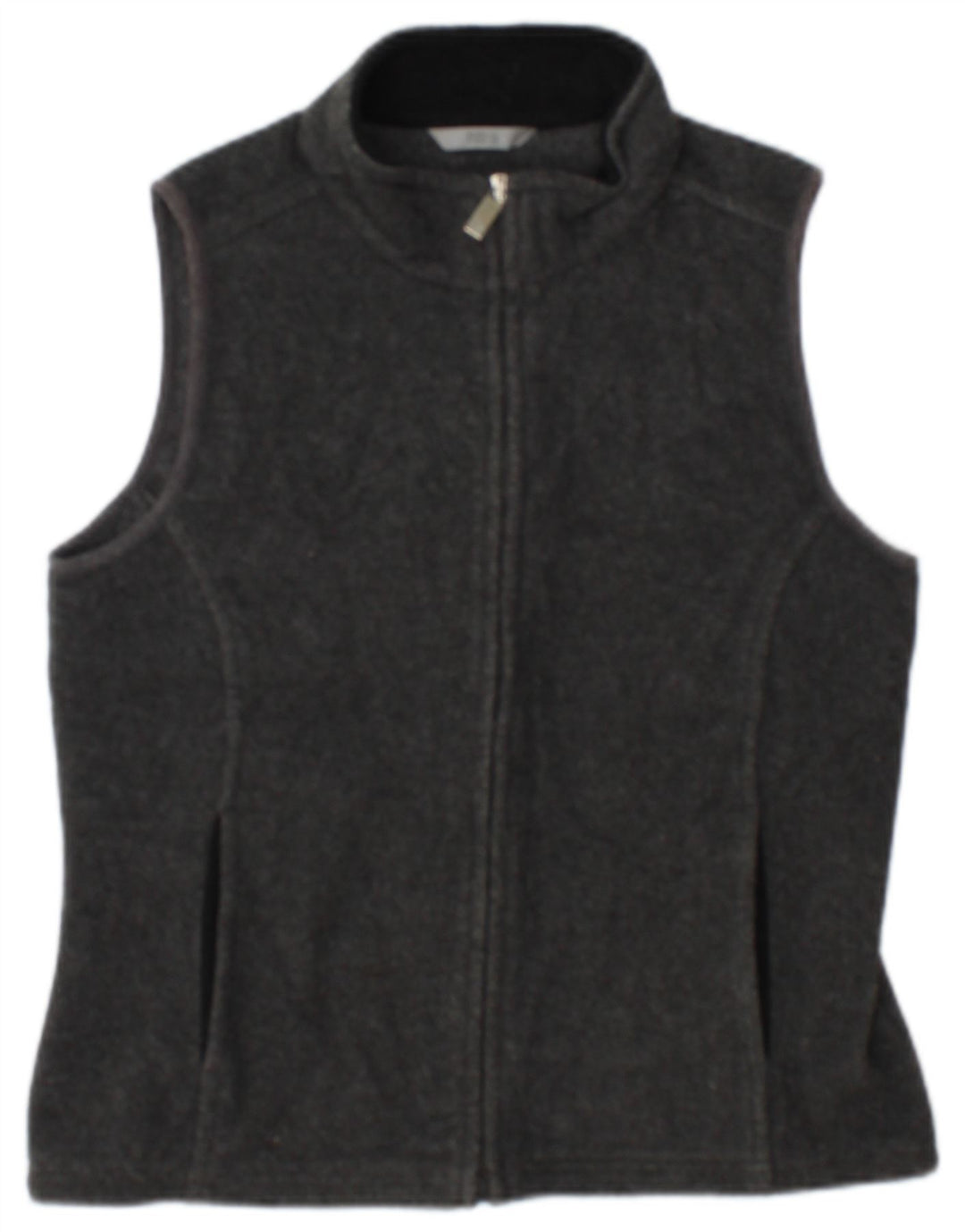 Marks & Spencer Dame Fleece Gilet UK 10 Small Grå Polyester