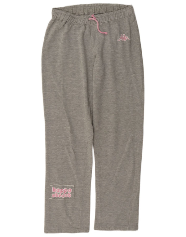 Kappa Graphic Tracksuit Bukser til kvinder UK 10 Small Grey Flecked Bomuld