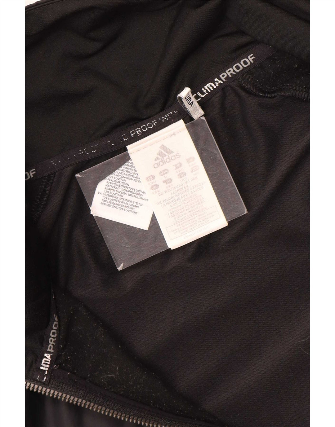 Adidas Womens Clima Proof Tracksuit Top Jacket UK 12/14 Medium Black