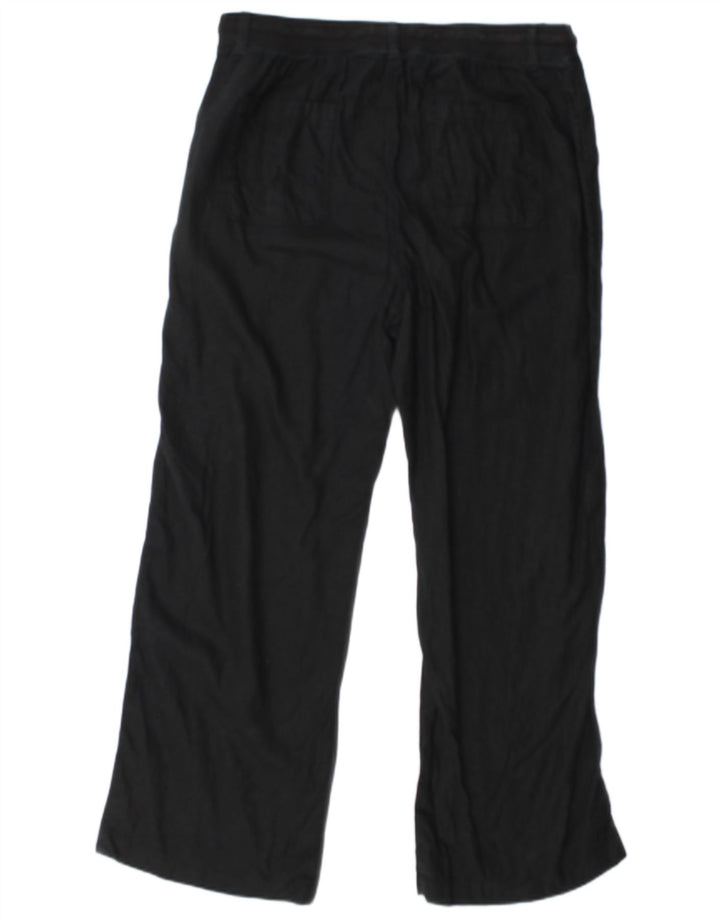 Marks & Spencer Regular Bukser til kvinder UK 16 Large W34 L30 Sort Bomuld