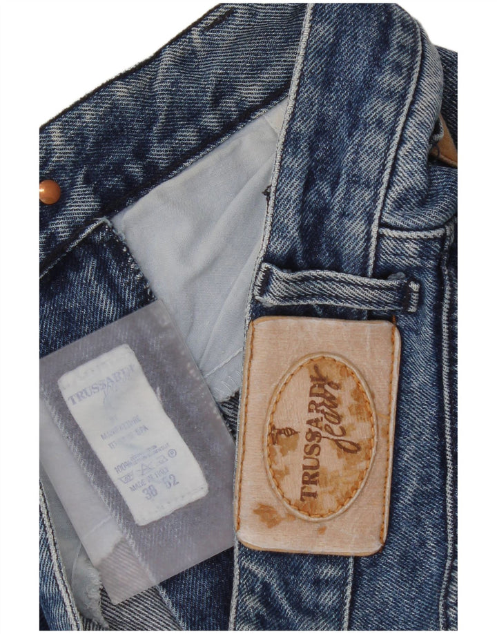 Trussardi Herre Straight Jeans IT 52 XL W38 L32 Blå Bomuld