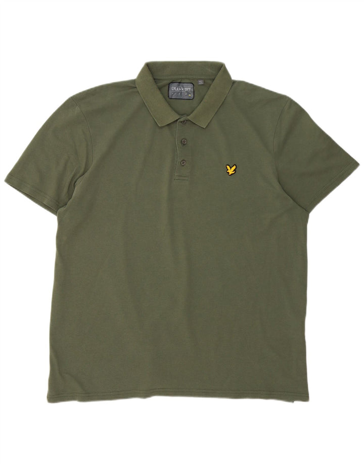 Lyle & Scott herre poloskjorte 2XL grøn bomuld