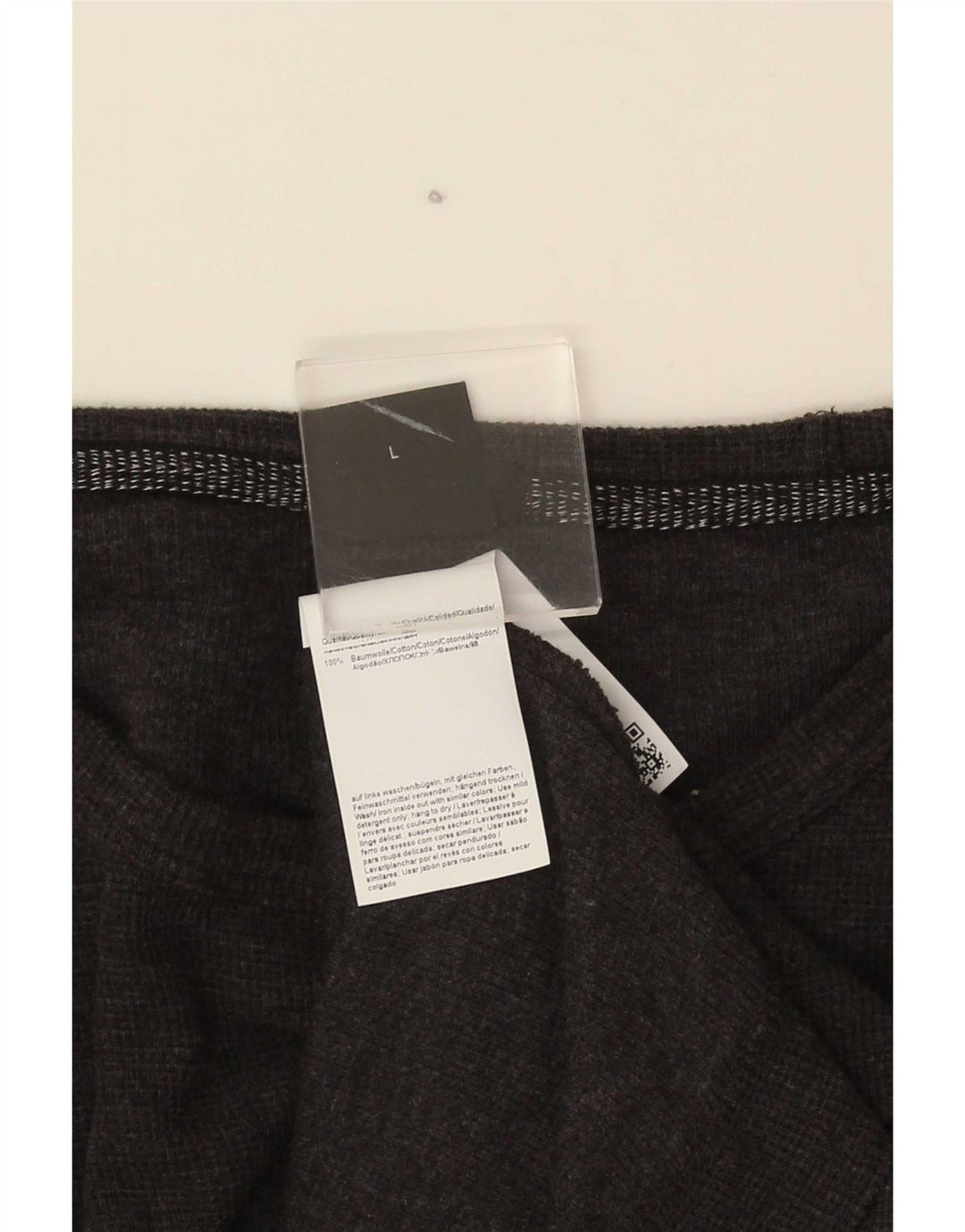 Hugo Boss Herre Slim Fit Top Langærmet Stor Grå Bomuld