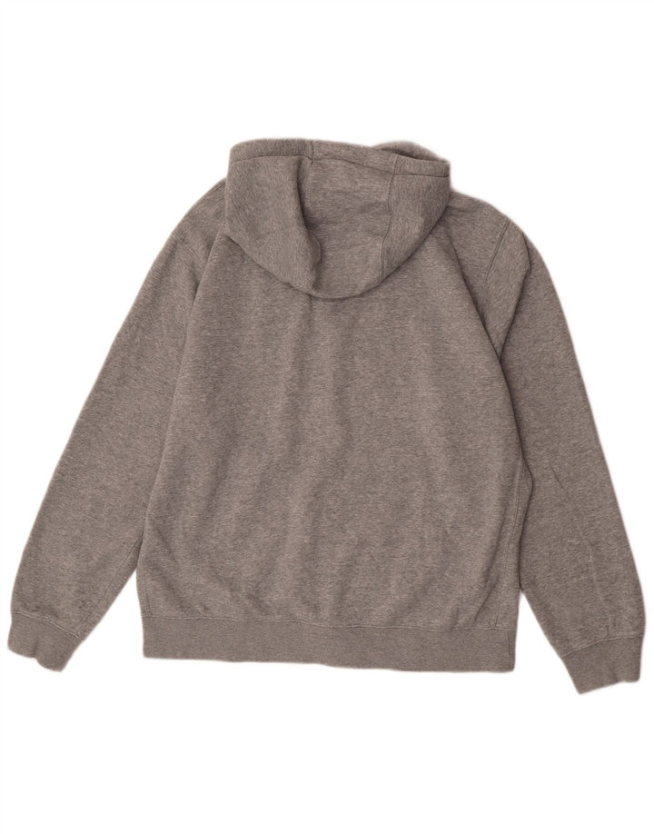 Nike Herre Regular Fit Hættetrøje Sweater med lynlås Stor Grå Bomuld
