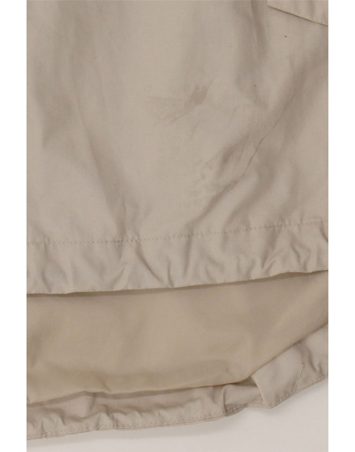 Kickers Herre Grafisk Hættejakke Anorak UK 40 Stor Beige Polyester