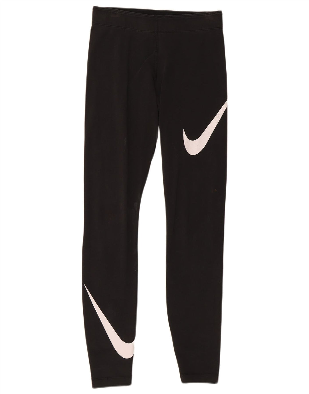 Nike Dame Grafiske Leggings UK 8 Small Black Bomuld