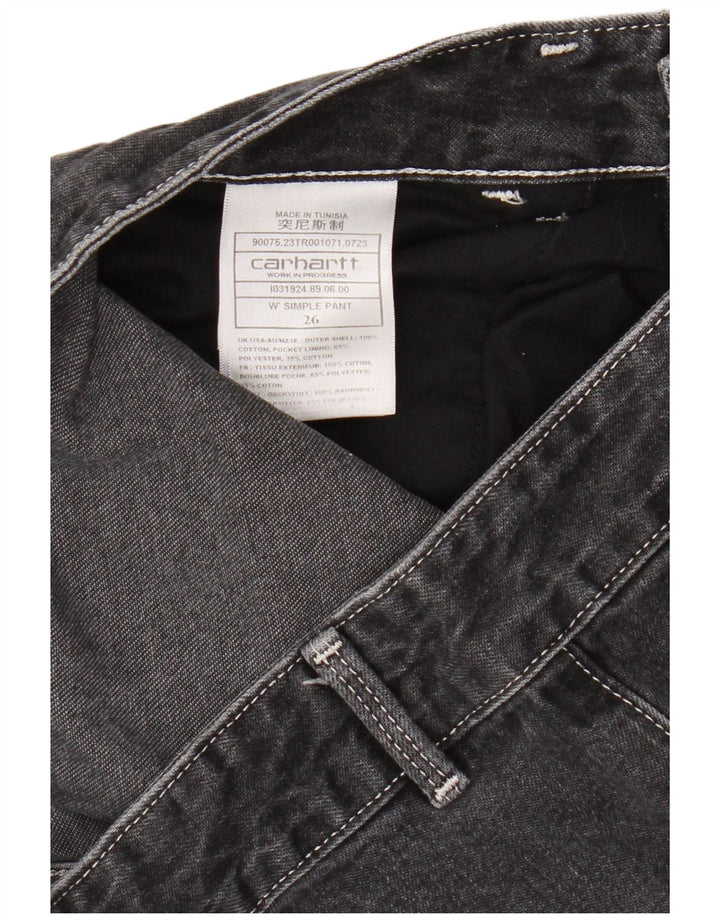 Carhartt løse jeans til kvinder W26 L28 Grå bomuld