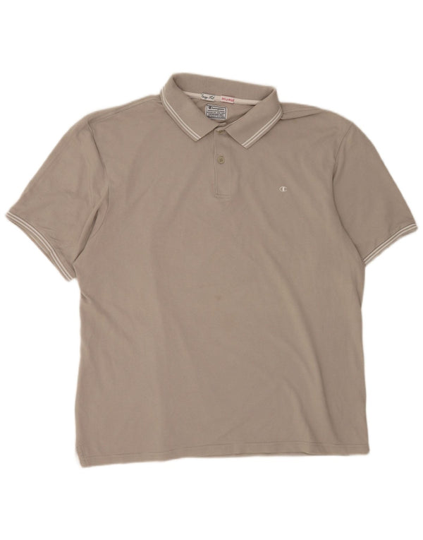 Champion Herre Easy Fit Polo Shirt 3XL Grå Bomuld