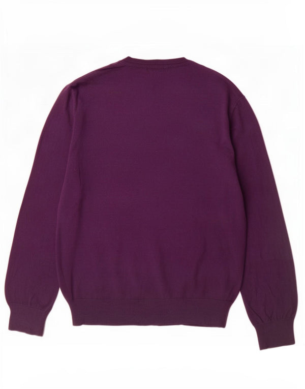 Gap Herre V-hals sweater XL Lilla bomuld