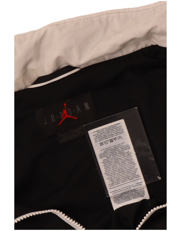 Jordan Herre grafisk træningsdragt Topjakke Medium Sort Colourblock Polyester