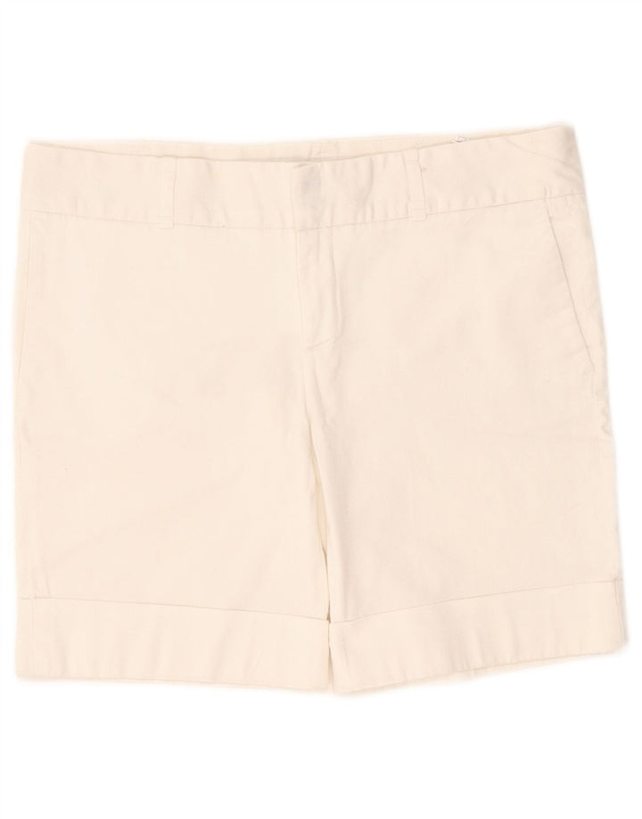 Zara Chino Shorts til kvinder EU 40 Medium W30 Hvid Bomuld