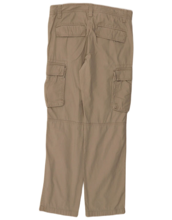 Sisley Dame Lige Cargo Bukser IT 46 Large W32 L30 Beige Bomuld