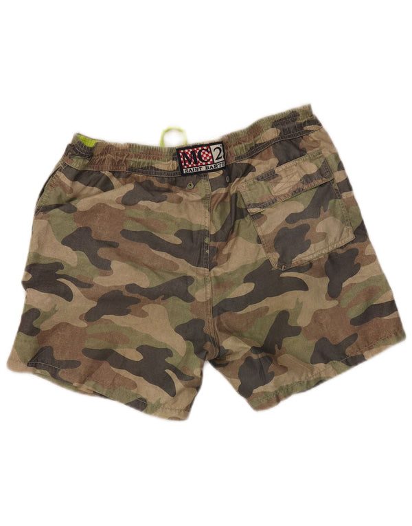 MC2 SAINT BARTH Badeshorts til mænd Medium Khaki Polyester