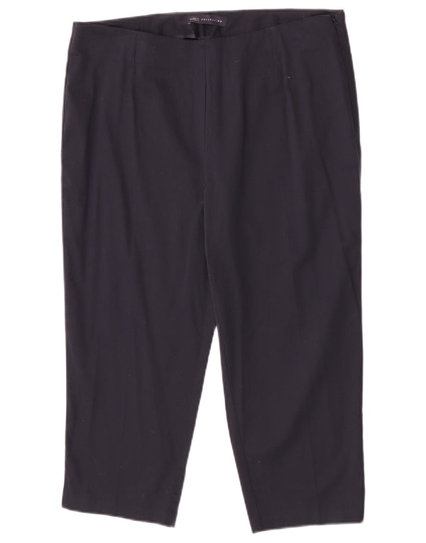 Marks & Spencer Dame Capri Bukser UK 14 Large W32 L20 Marineblå Bomuld