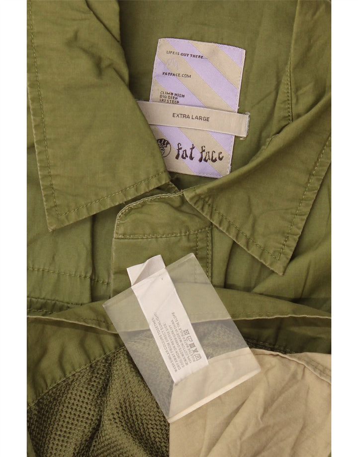 Fat Face Herre Utility Jacket UK 42 XL Grøn Bomuld