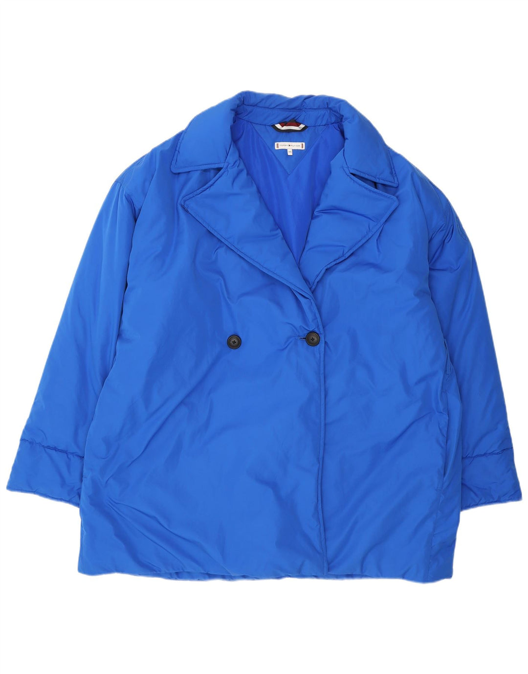 Tommy Hilfiger Dame Polstret Jakke UK 20 2XL Blå Polyester