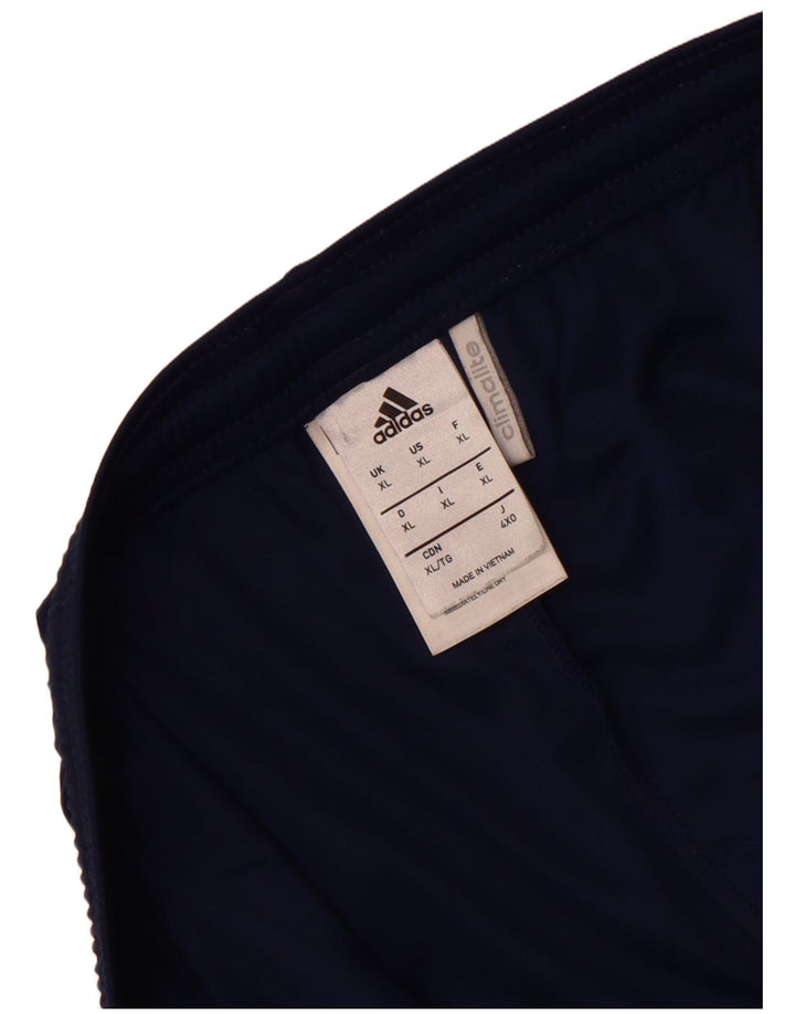 Adidas Herre Climalite Sportshorts XL Navyblå stribet polyester