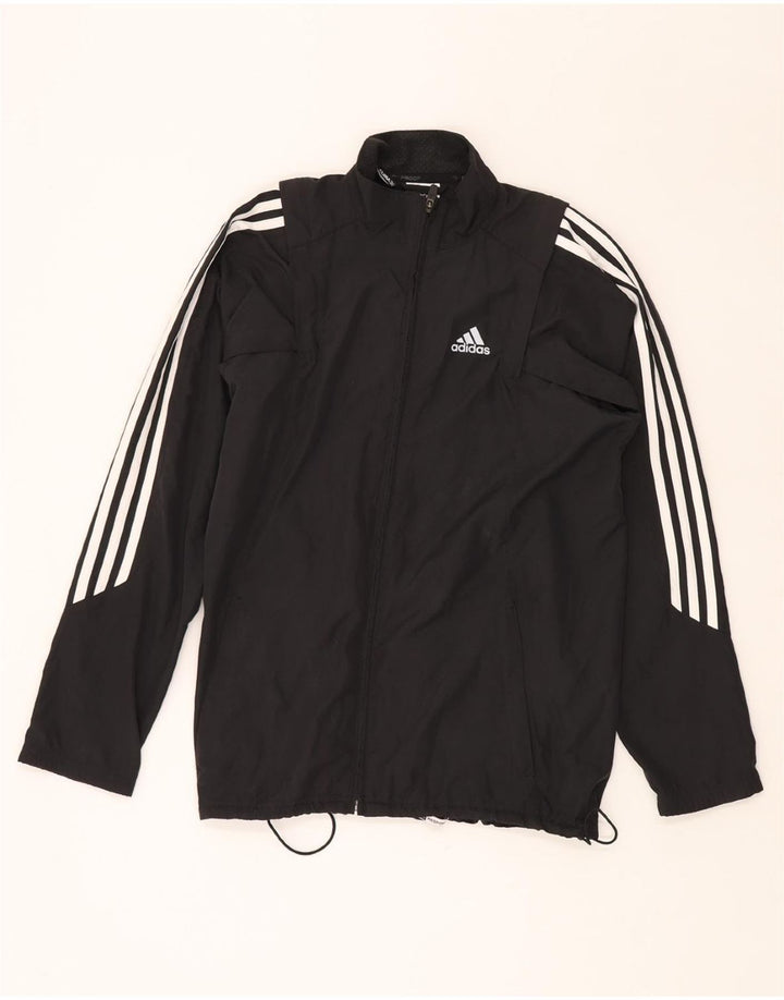 ADIDAS Herre Climalite regnjakke UK 36 Lille sort polyester