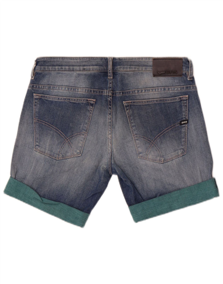 Gas Dame Anders Denim Shorts W32 Stor Blå Bomuld
