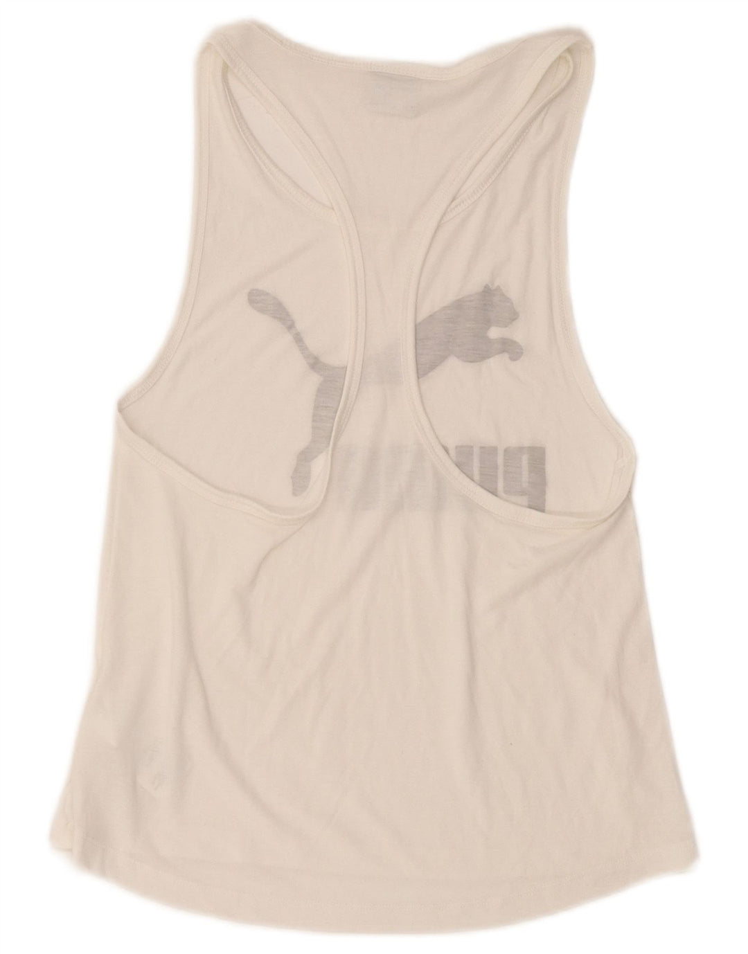 Puma Grafisk Vest Top UK 10 Small White Polyester