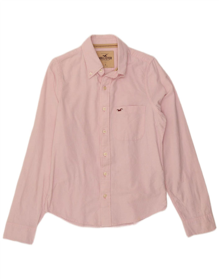 Hollister herreskjorte lille pink bomuld